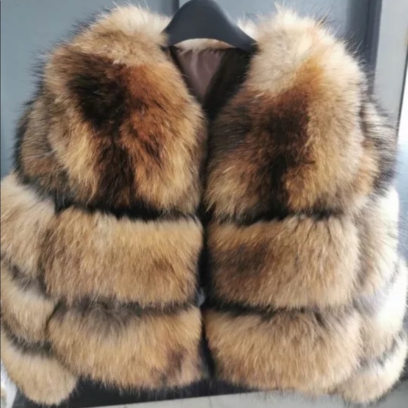 Winter Women Real Fur ,Natural Raccoon fur - Picture 2 of 6